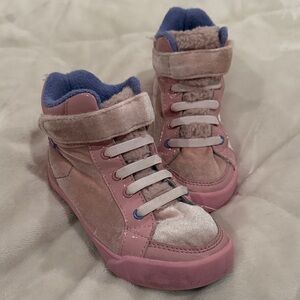 pediped Pink and Purple Kids Sneakers Size 10-10.5